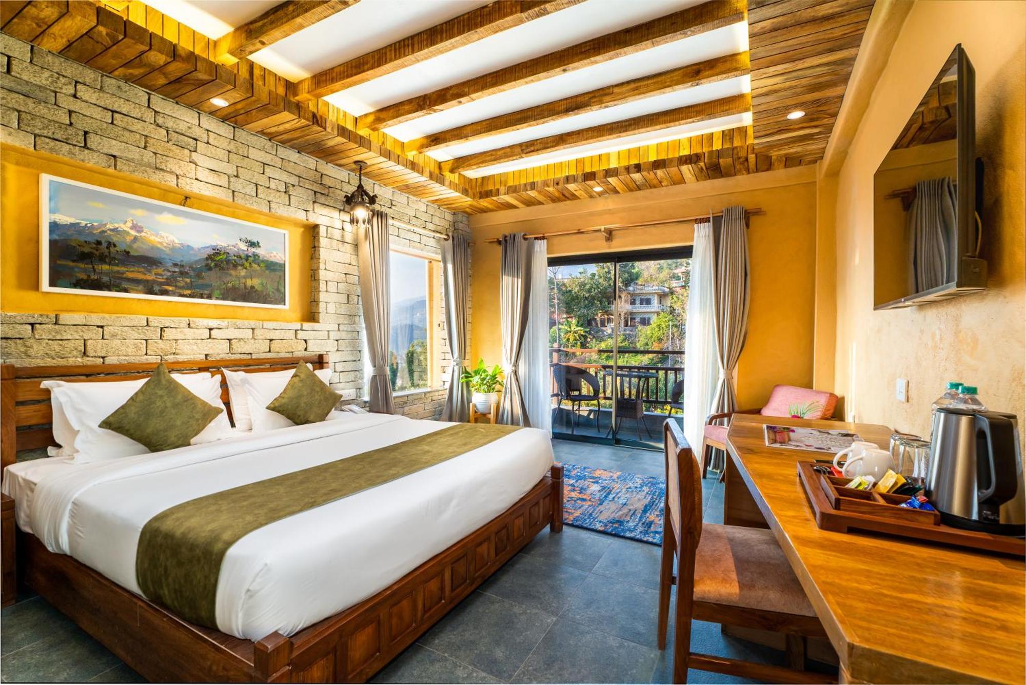 Bar Peepal Resort ポカラ エクステリア 写真 Deluxe Room