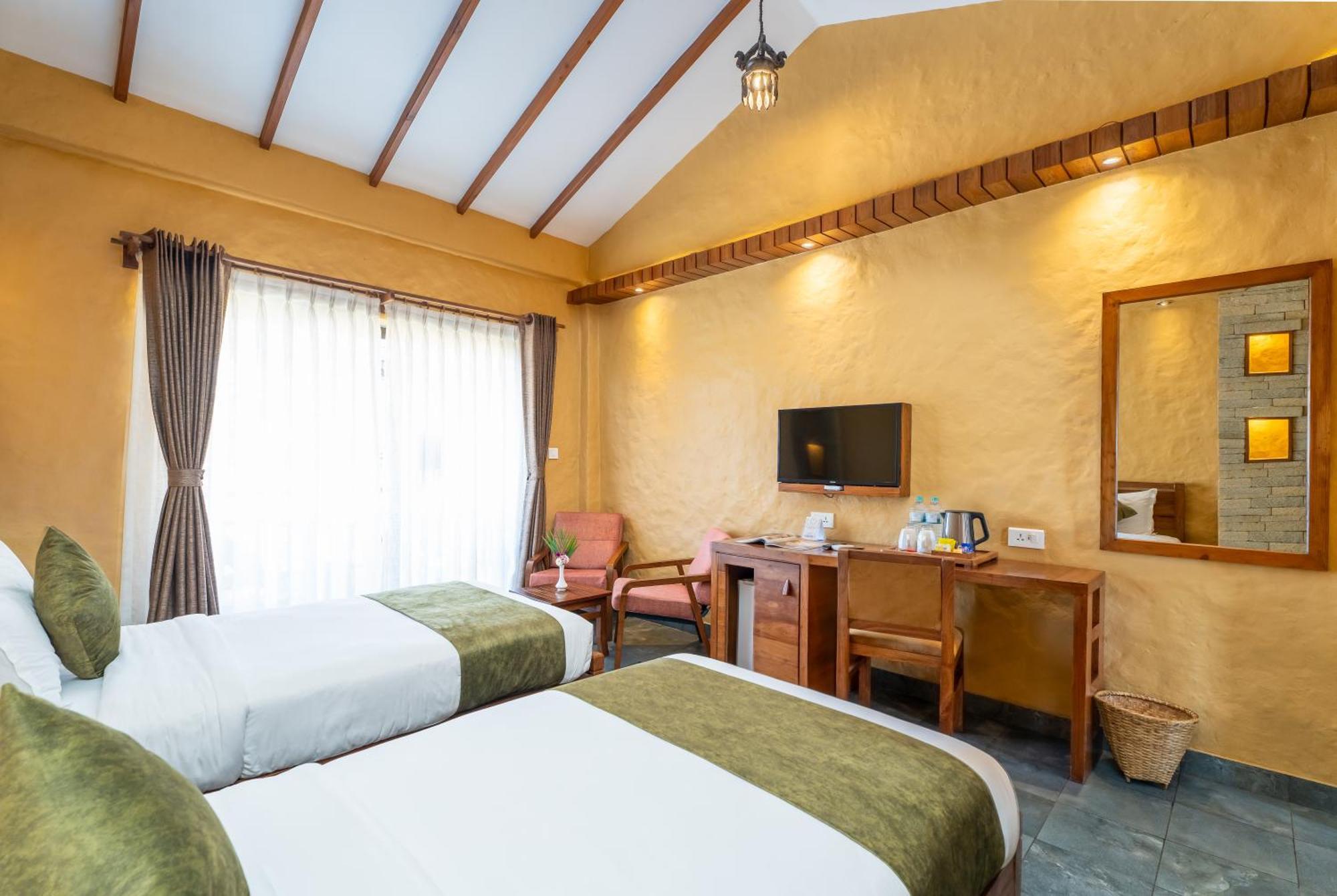 Bar Peepal Resort ポカラ エクステリア 写真 Deluxe Room